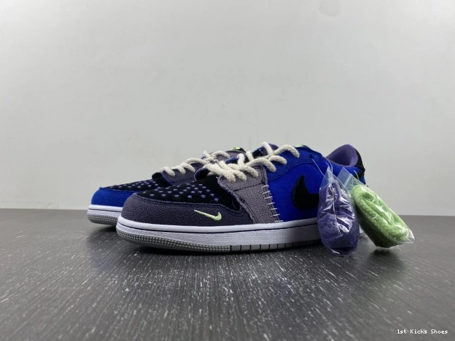 1st Kicks Shoes Williamson Voodoo Retro 1 Low Zion OG DZ7292- 737 Jordan AllSeason 1107